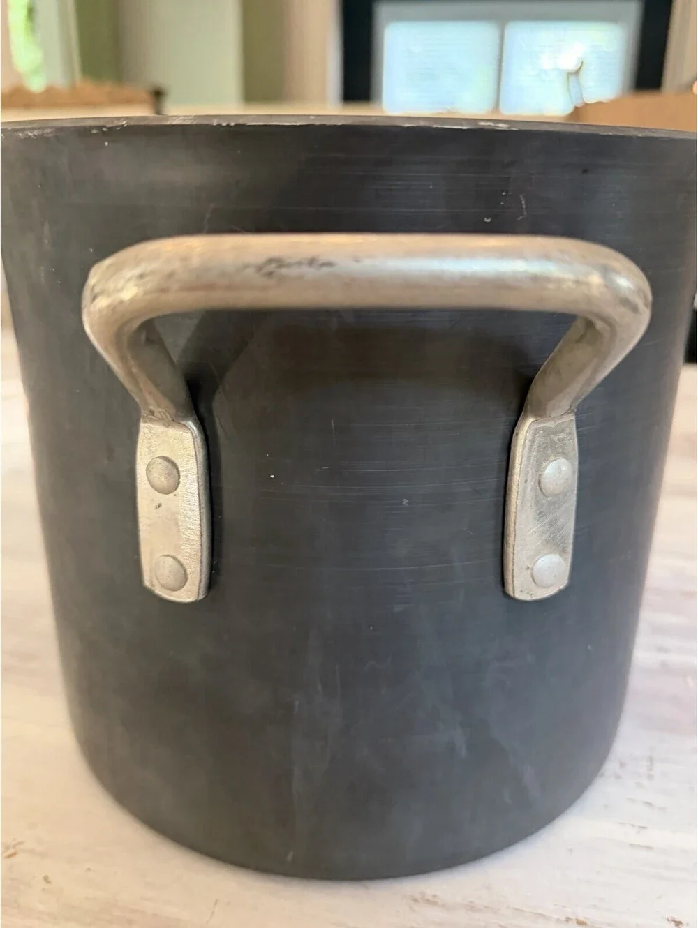 CALPHALON Commercial 8 Qt Quart Stock Pot 808 w Lid Anodized Aluminum VINTAGE OH